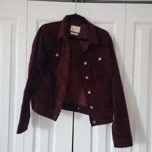Maroon Velvet Jacket